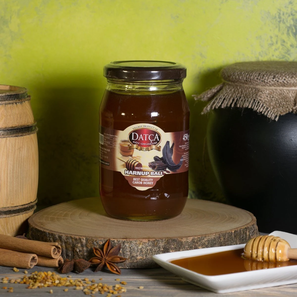 Datça Keçiboynuzu (Harnup) Balı 450 Gr Kavanoz