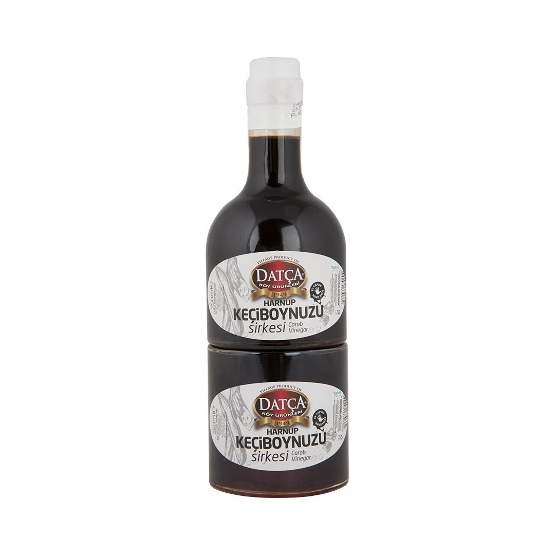 Datça Keçiboynuzu Sirkesi Kule Şişe 250 ml Üst