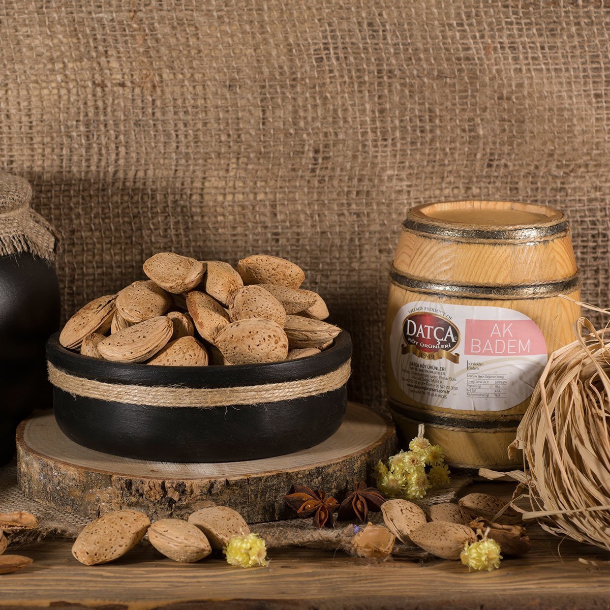Datça Kabuklu Ak Badem 1000 Gr