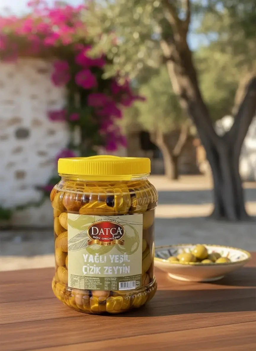 Datça Yağlı Çizik Zeytin 2 Kg