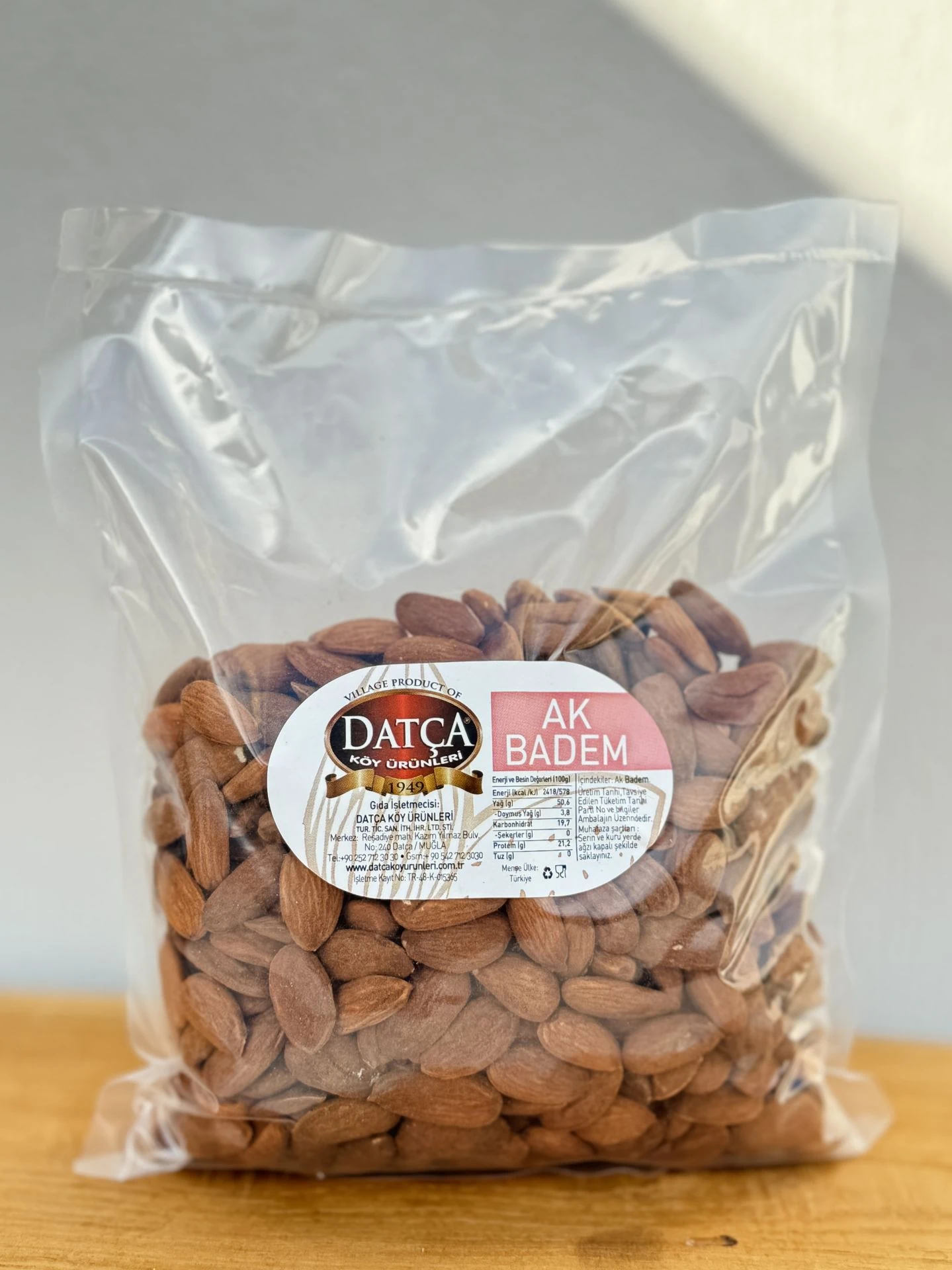 Datça Ak Badem 500 Gr (Çiğ)