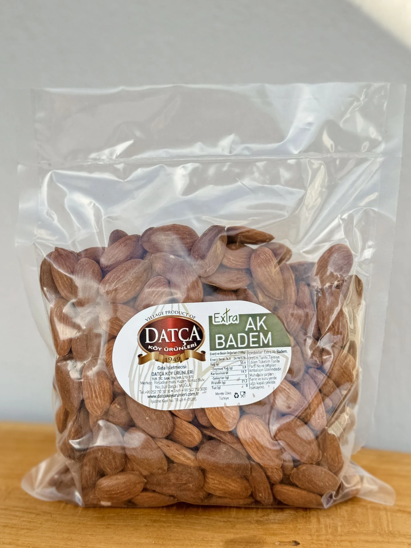 Datça Ak Badem Ekstra 500 Gr (Çiğ)