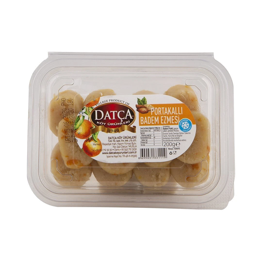 Datça Portakallı Badem Ezmesi 200 Gr (MARZİPAN )