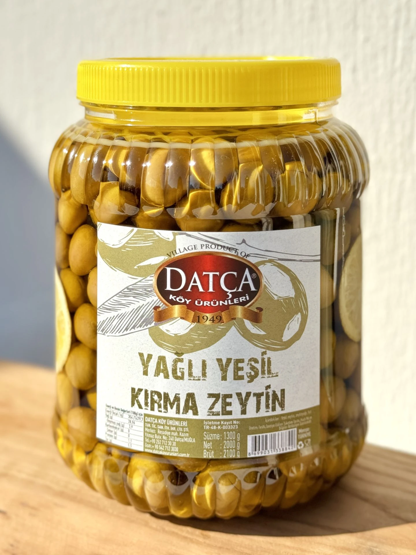 Datça  Yağlı Kırma Zeytin 2 Kg