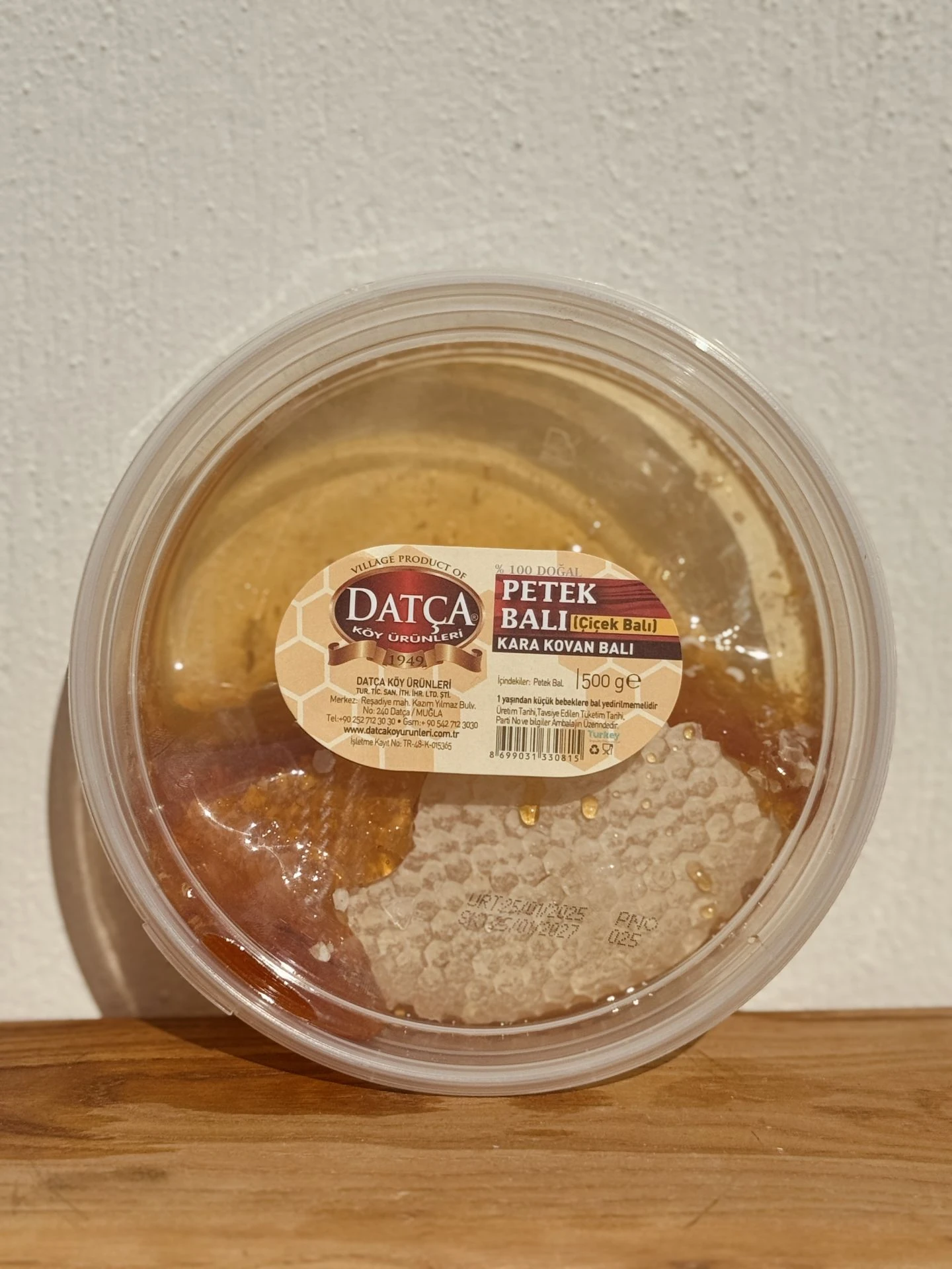 Datça Karakovan Petek Çiçek Balı 500 Gr