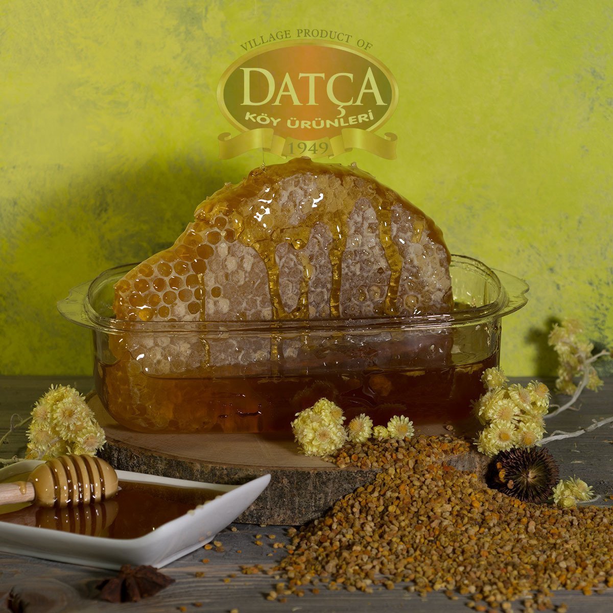 Datça Karakovan Petek Çiçek Balı 1100-1200 Gr