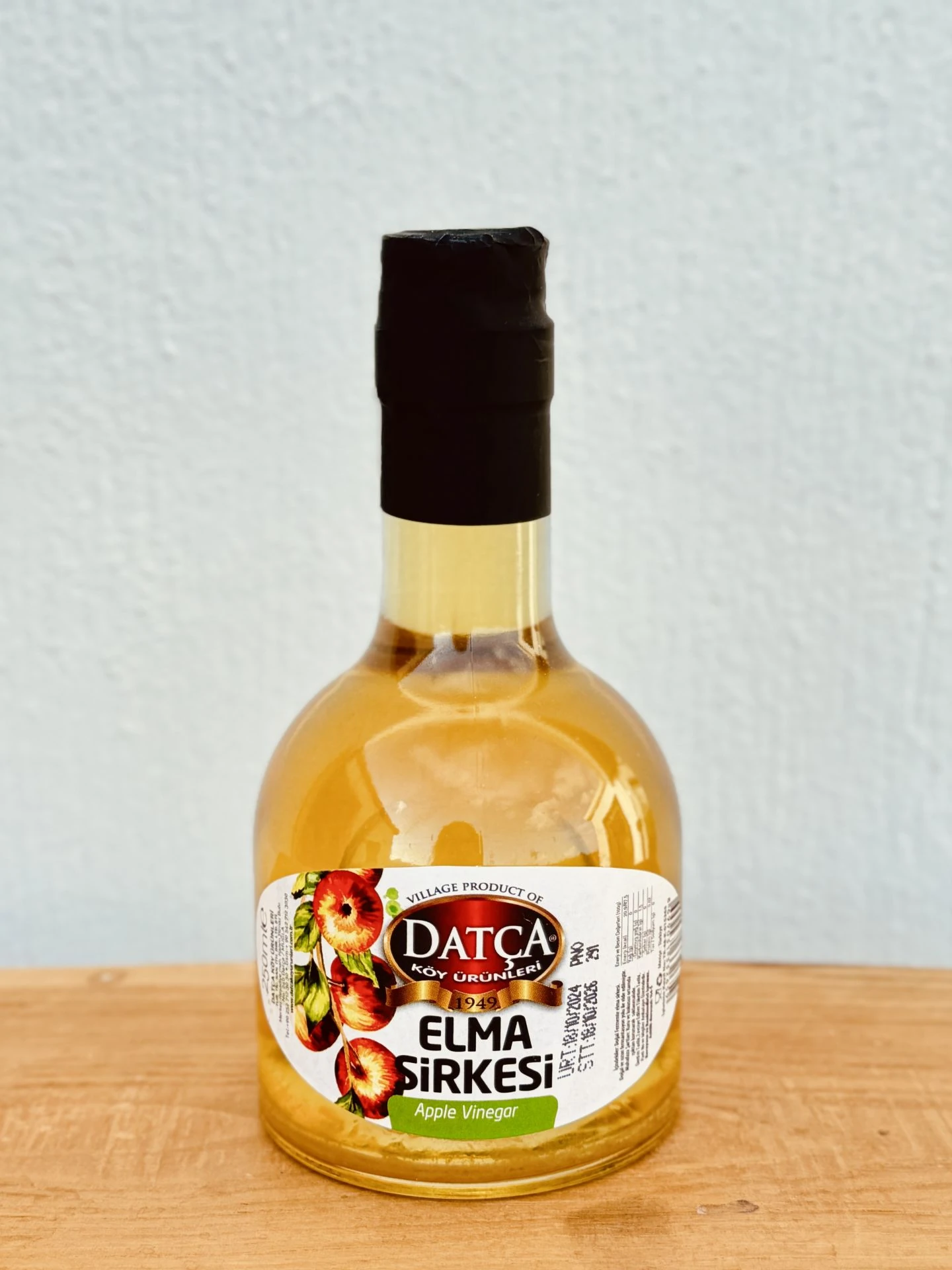 Elma Sirkesi Kule Şişe 250 ML Üst