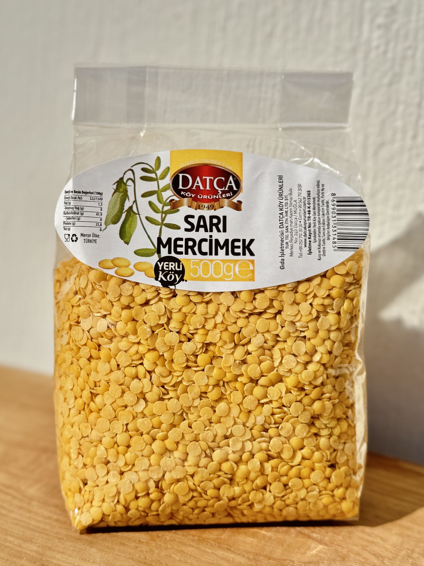 Sarı Mercimek 500 G