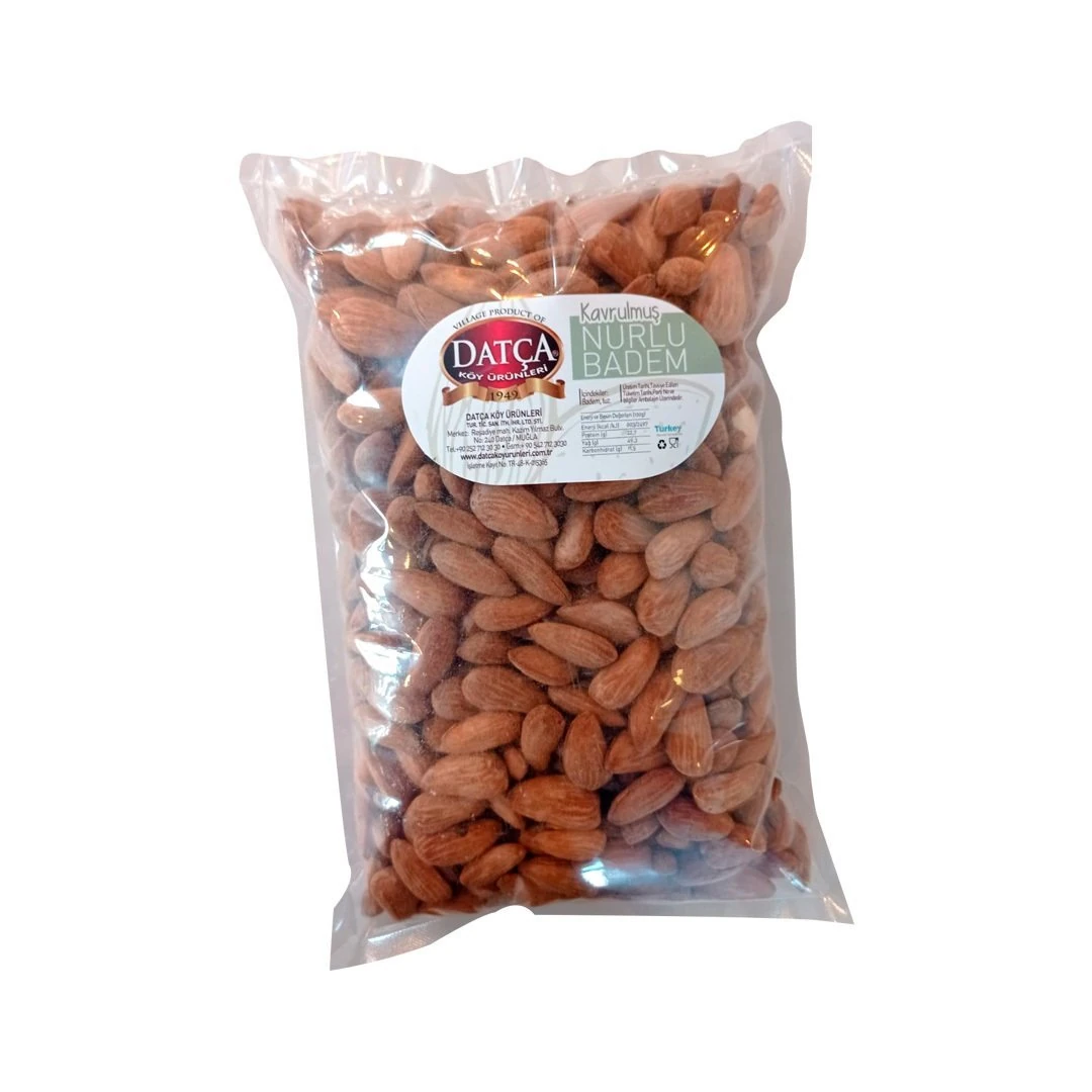Datça Kavrulmuş Nurlu Badem 1000 Gr