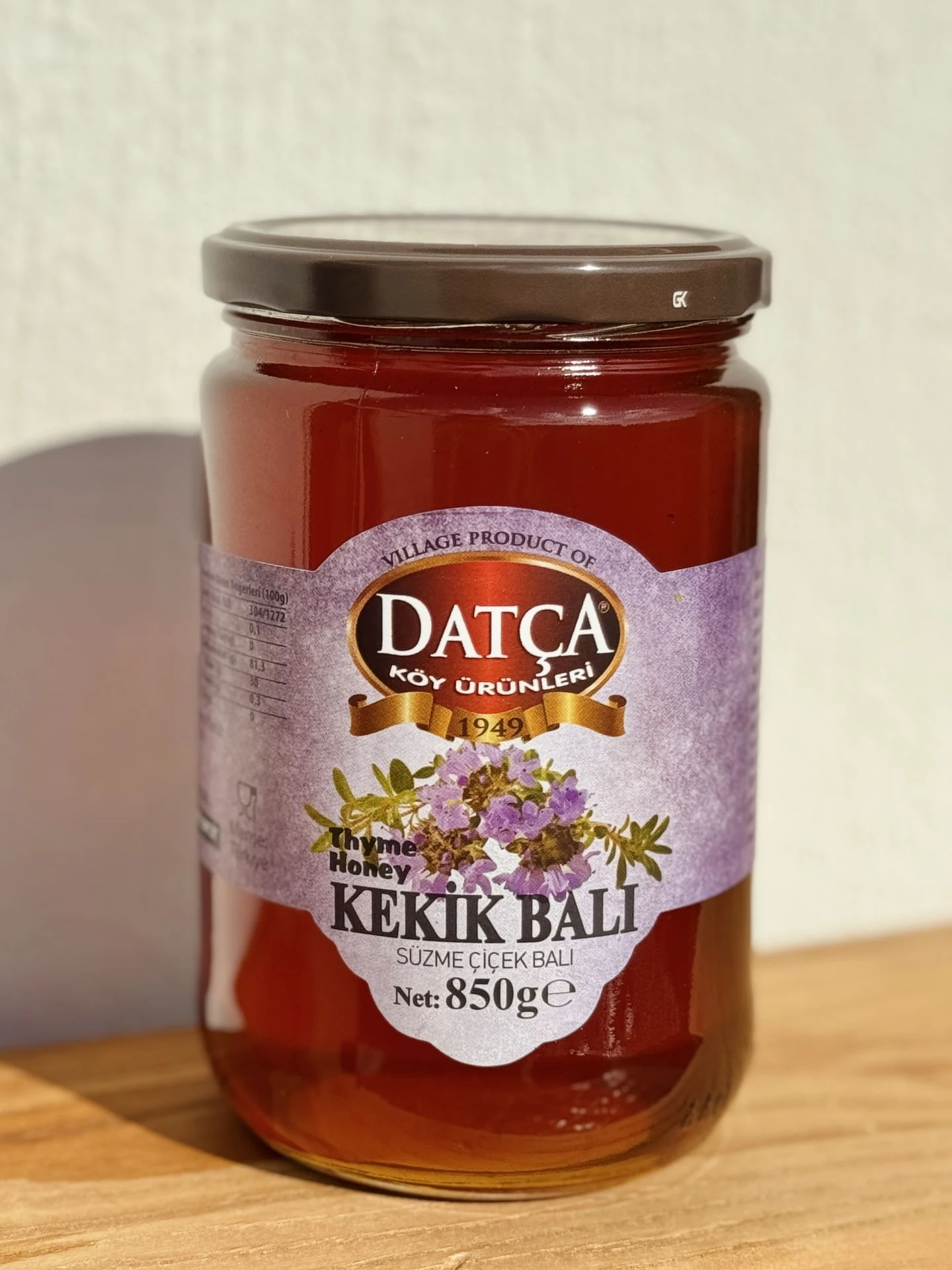 Datça Kekik Balı 850 Gr Kavanoz