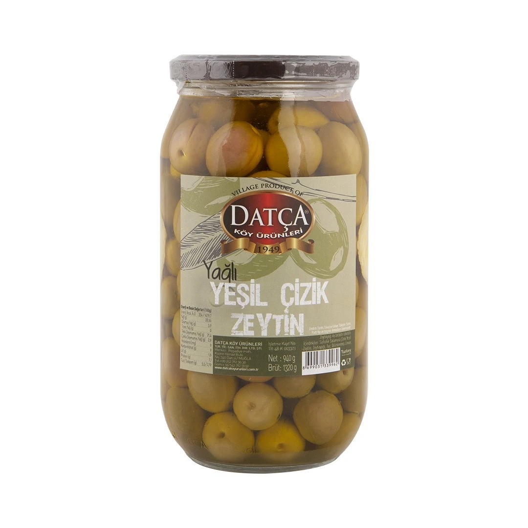 Datça Yağlı Çizik Zeytin 940 Gr