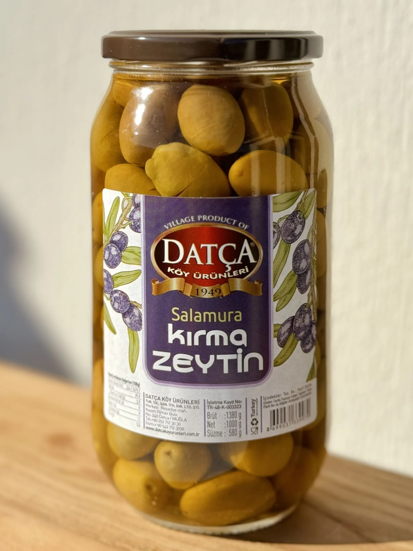 Datça Salamura Kırma Zeytin 1000 g