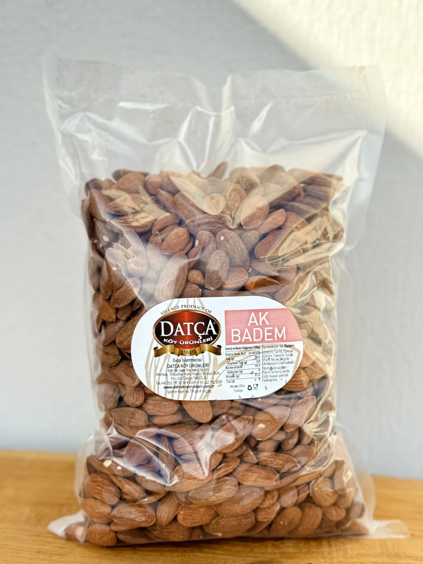 Datça Ak Badem 1000 Gr (Çiğ)