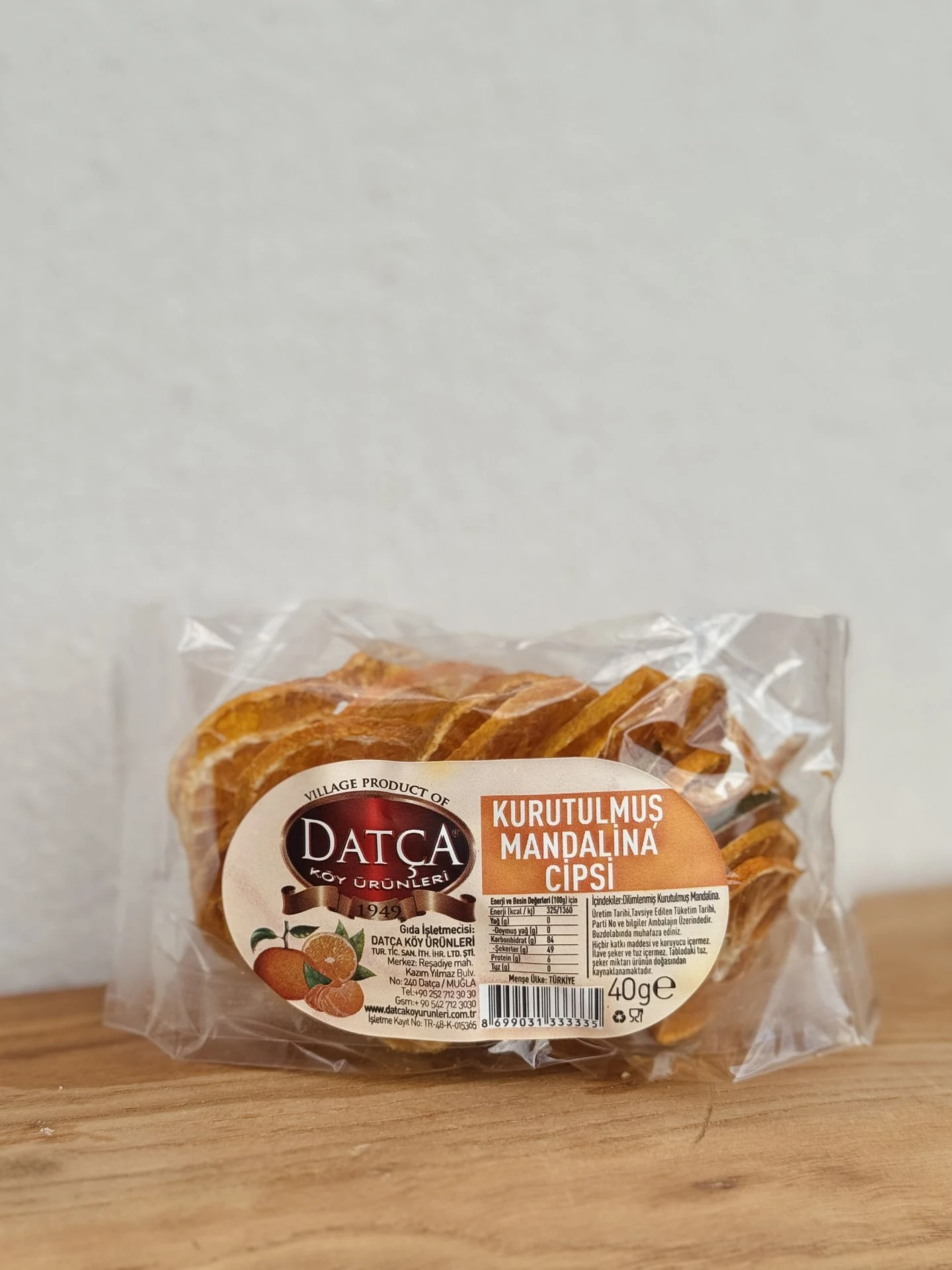 Kurutulmuş Mandalina Cipsi 40 Gr