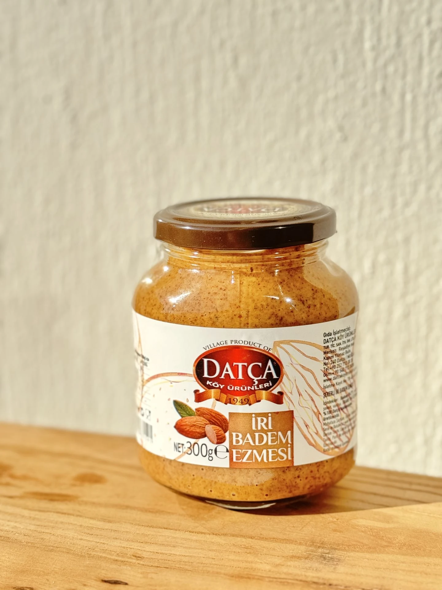 Datça Badem Ezmesi Kavanoz (İri Ezme) 300 Gr