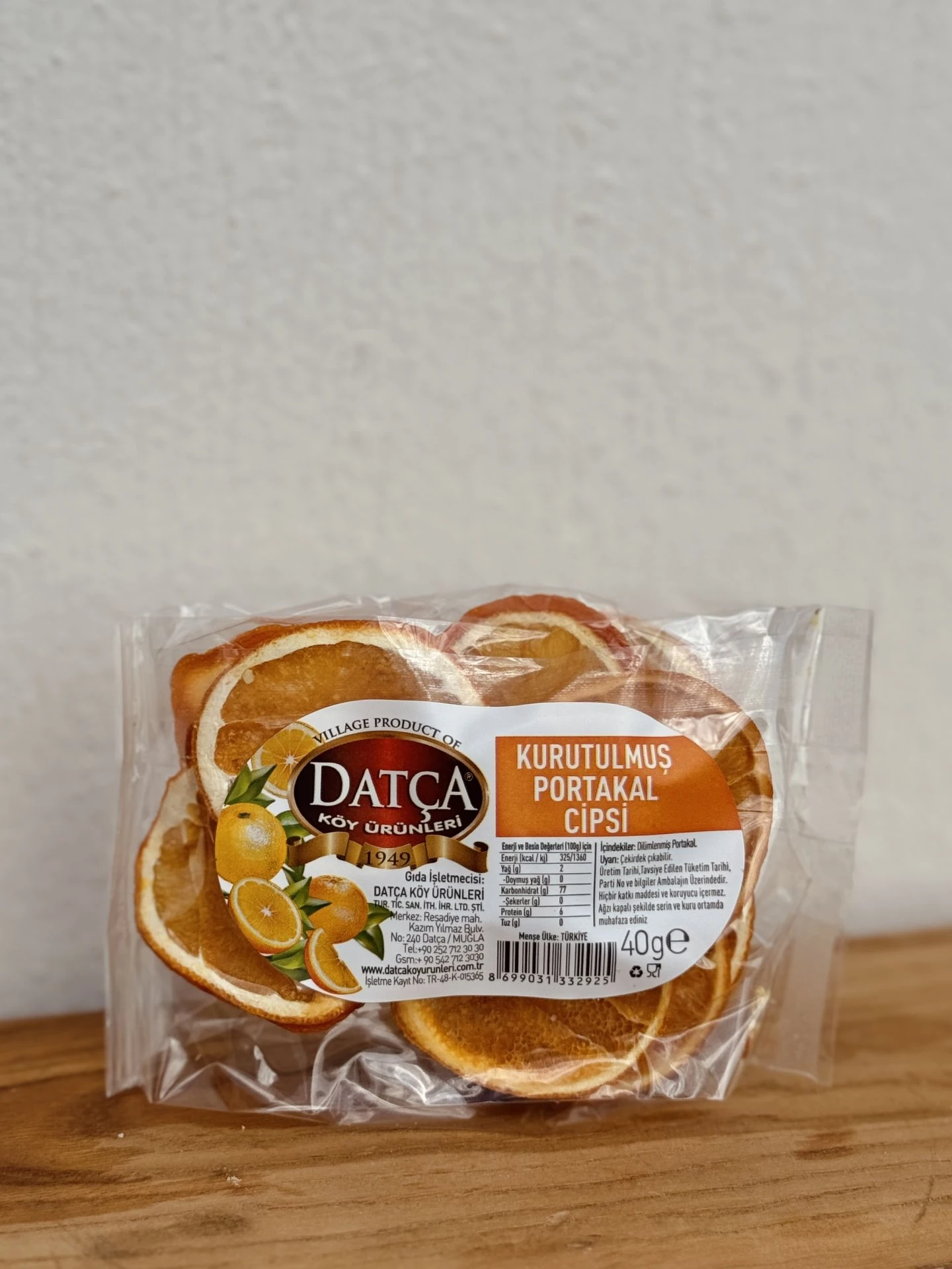 Kurutulmuş Portakal Cips 40 Gr