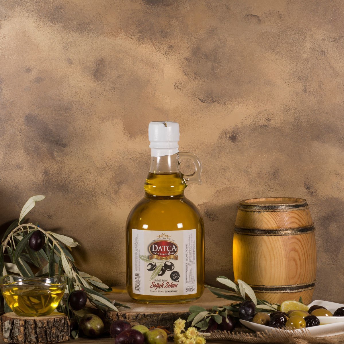 Datça Soğuk Sıkım Zeytinyağı 500 Ml (Galon)