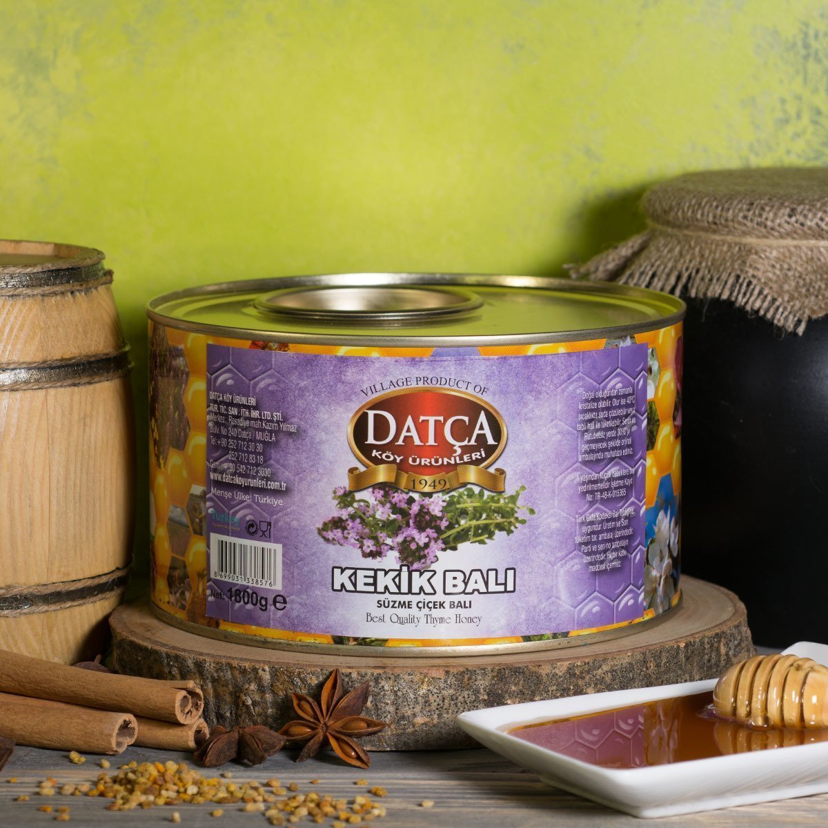 Datça Kekik Balı 1800 Gr Teneke