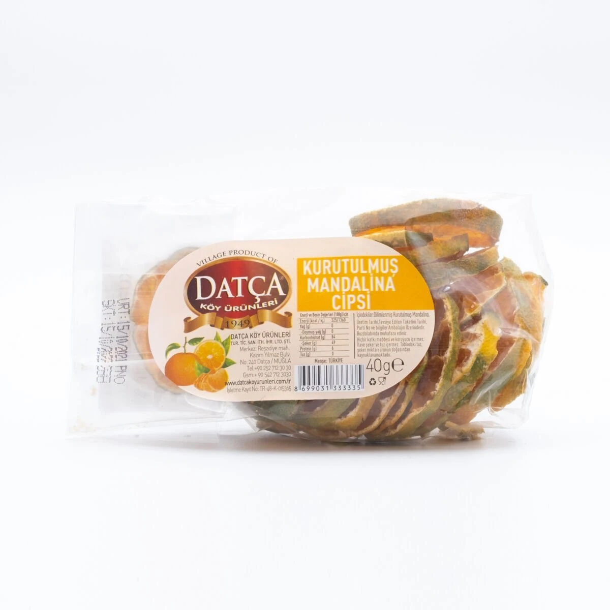 Kurutulmuş Mandalina Cipsi 40 Gr