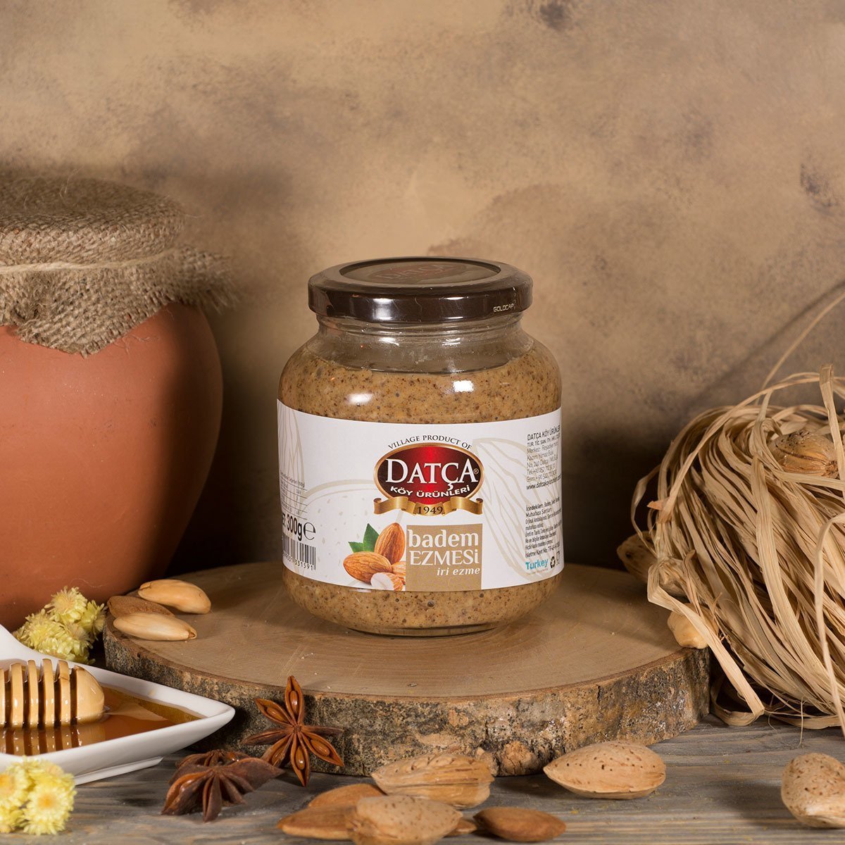Datça Badem Ezmesi Kavanoz (İri Ezme) 300 Gr