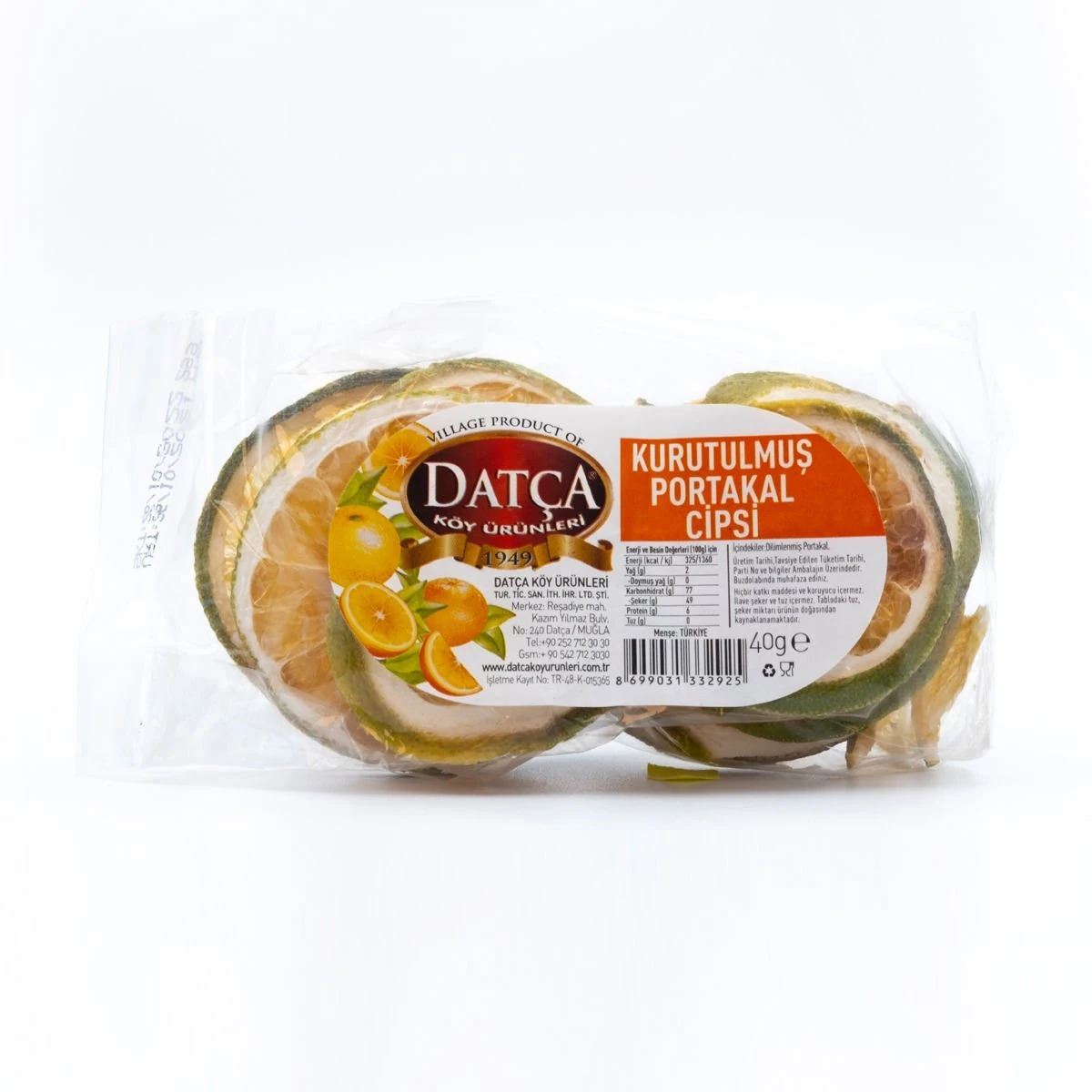 Kurutulmuş Portakal Cips 40 Gr