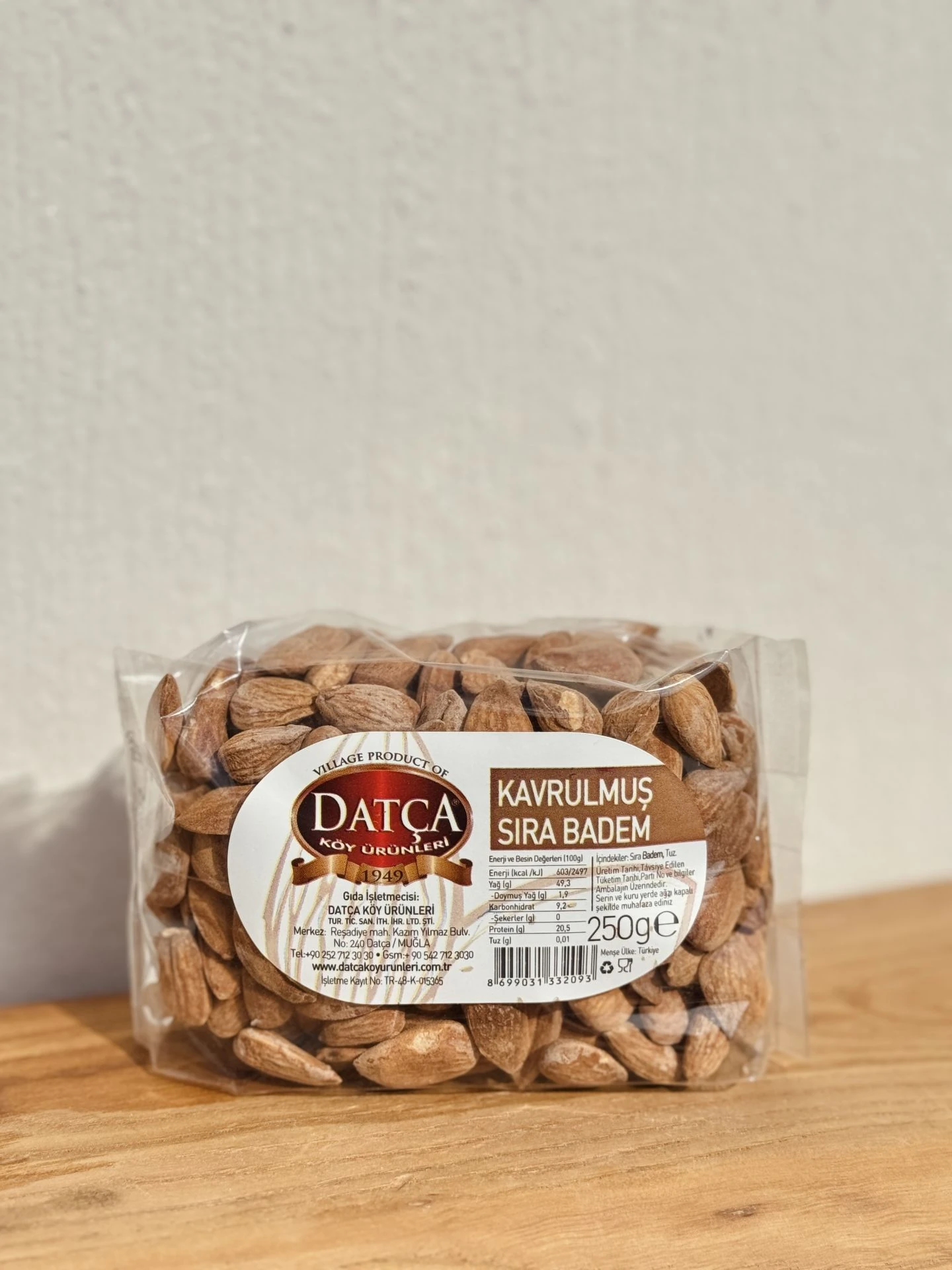 Kavrulmuş Sıra Badem 250 g