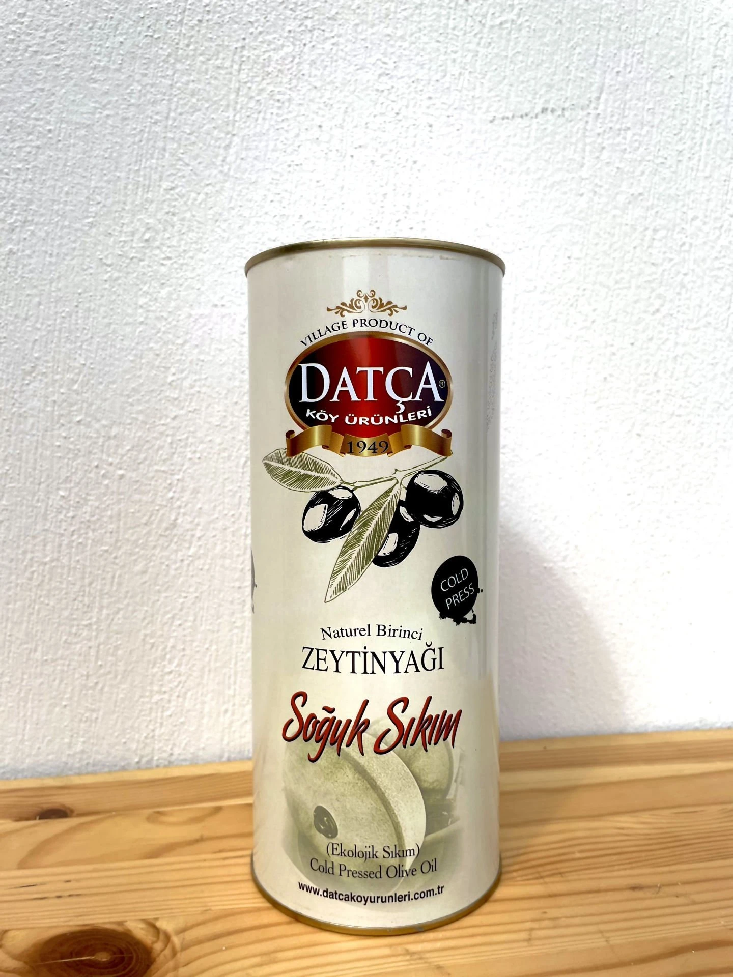 Datça Soğuk Sıkım Zeytinyağı 1 Lt (Teneke)
