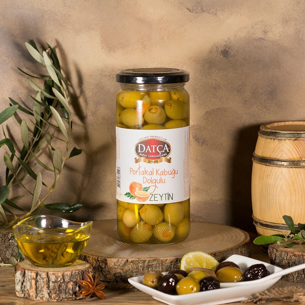 Datça Portakal Dolgulu Zeytin 480 Gr