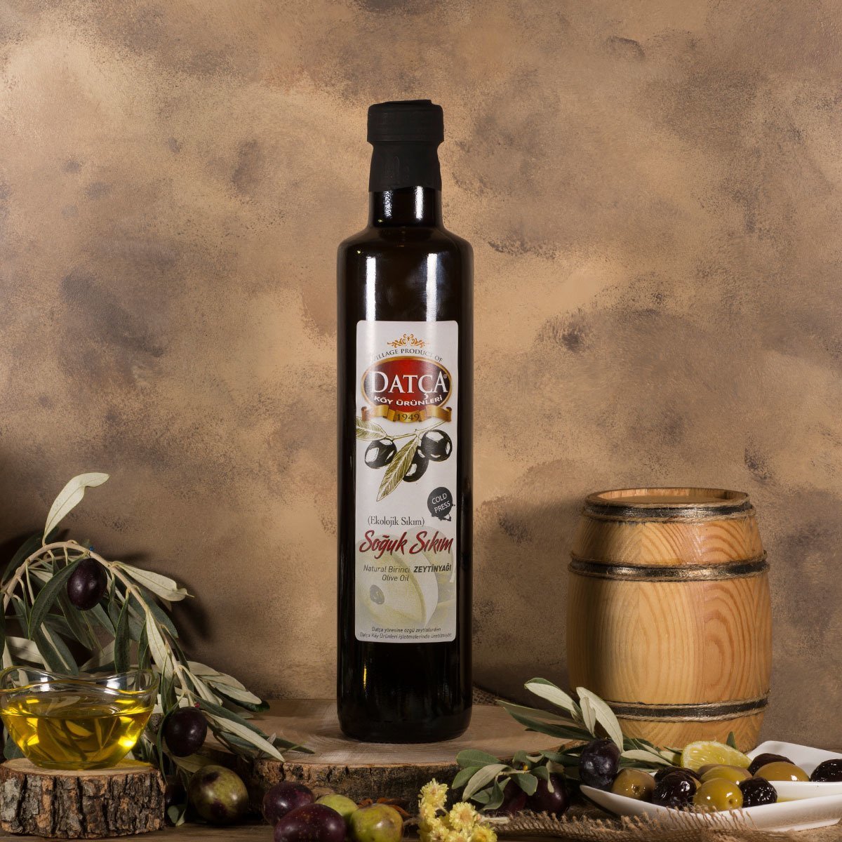 Datça Soğuk Sıkım Zeytinyağı 500 Ml (Cam Şişe)