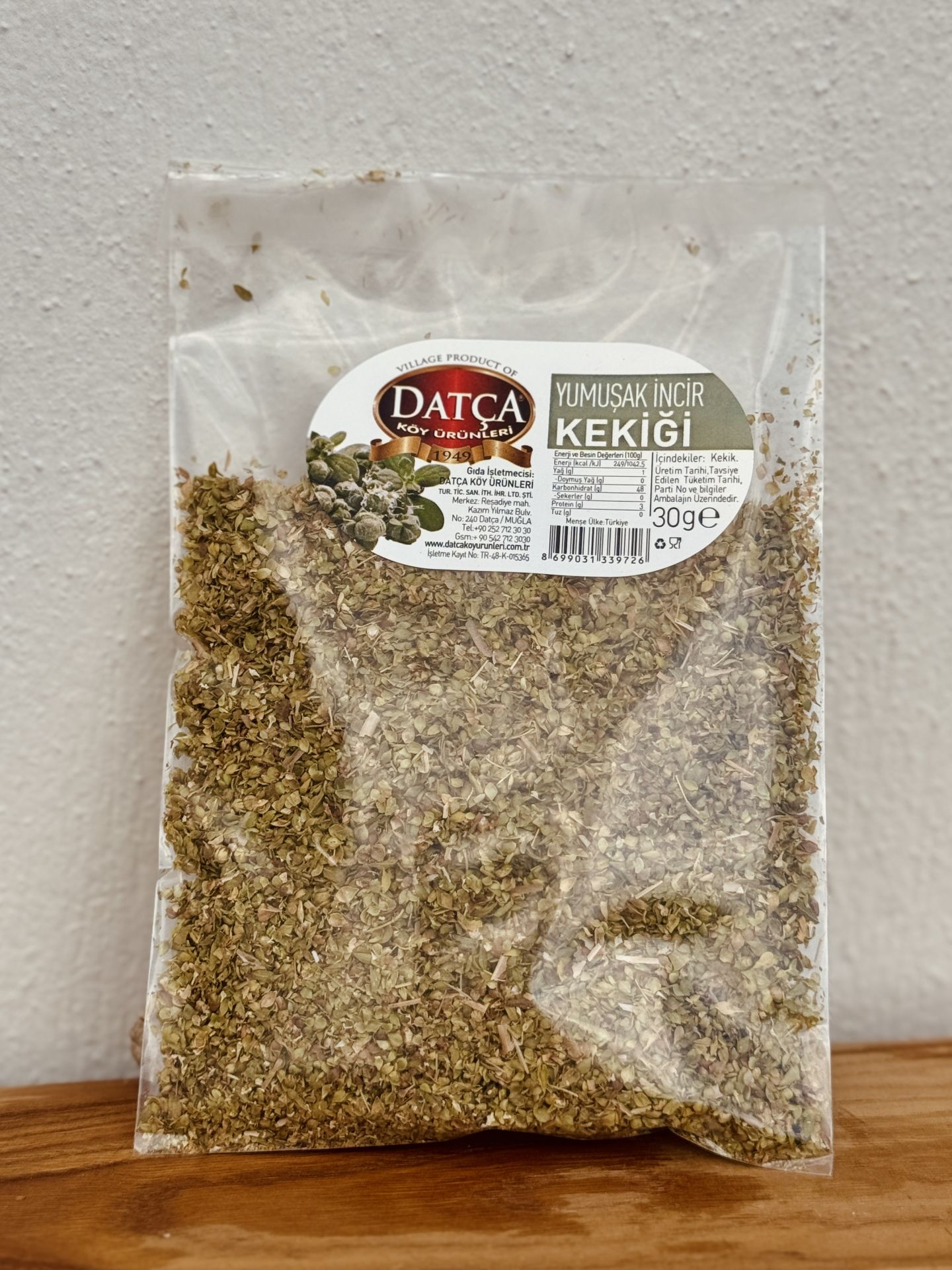 Datça yumuşak İncir Kekiği 30 Gr Poşet