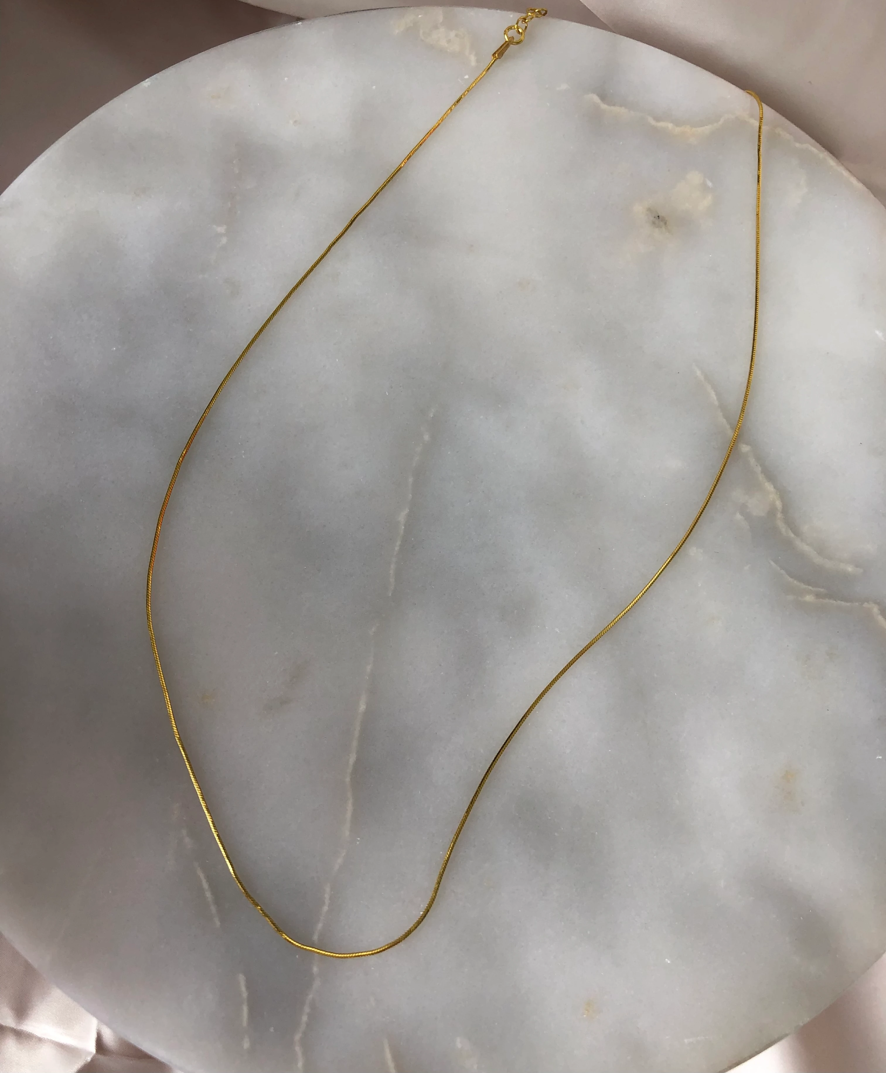 925 Ayar Gümüş İnce İtalyan Kolye