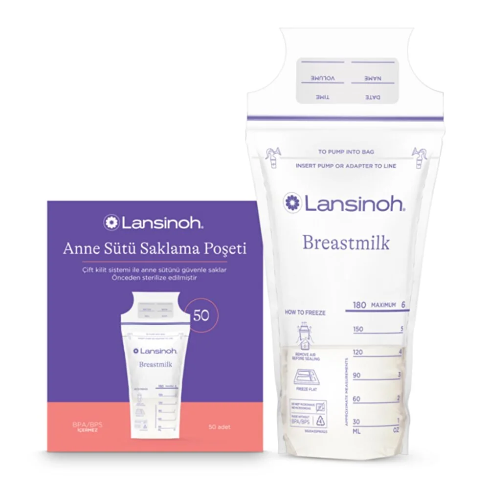 Lansinoh Anne Sütü Saklama Poşeti 50 Adet