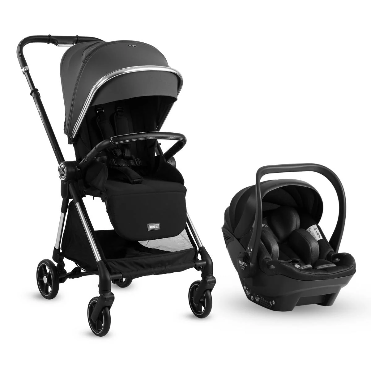 KRAFT Focus Travel Sistem Bebek Arabası Gri