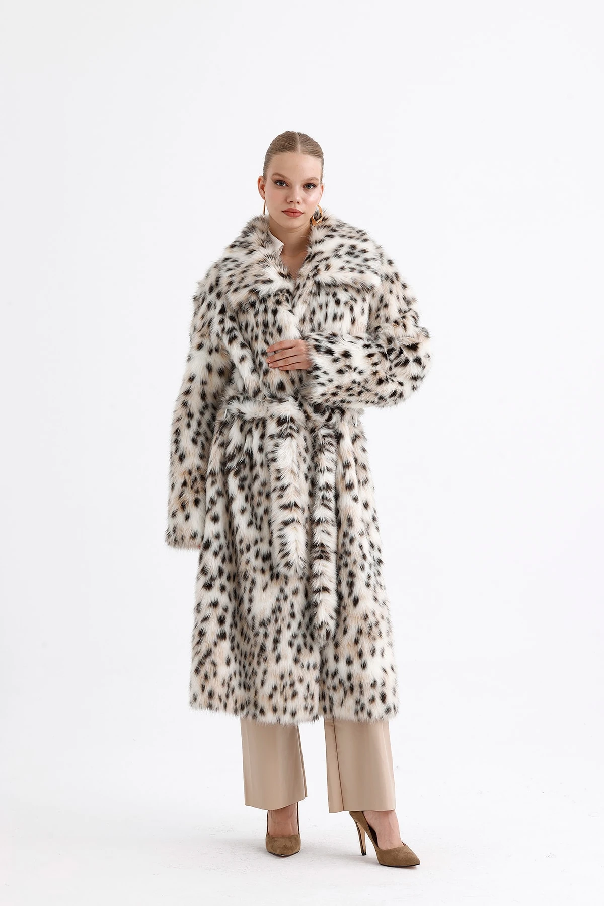 Leopar Peluş Kürk Max Boy Kaban