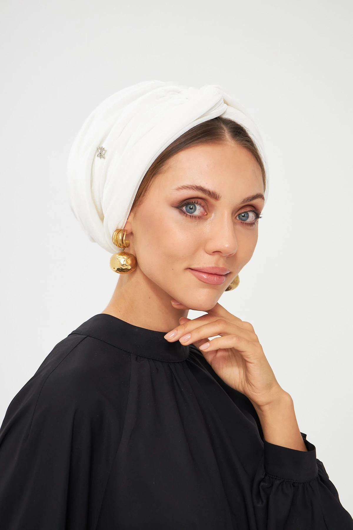 Kadife Burgulu Dolgulu Bone