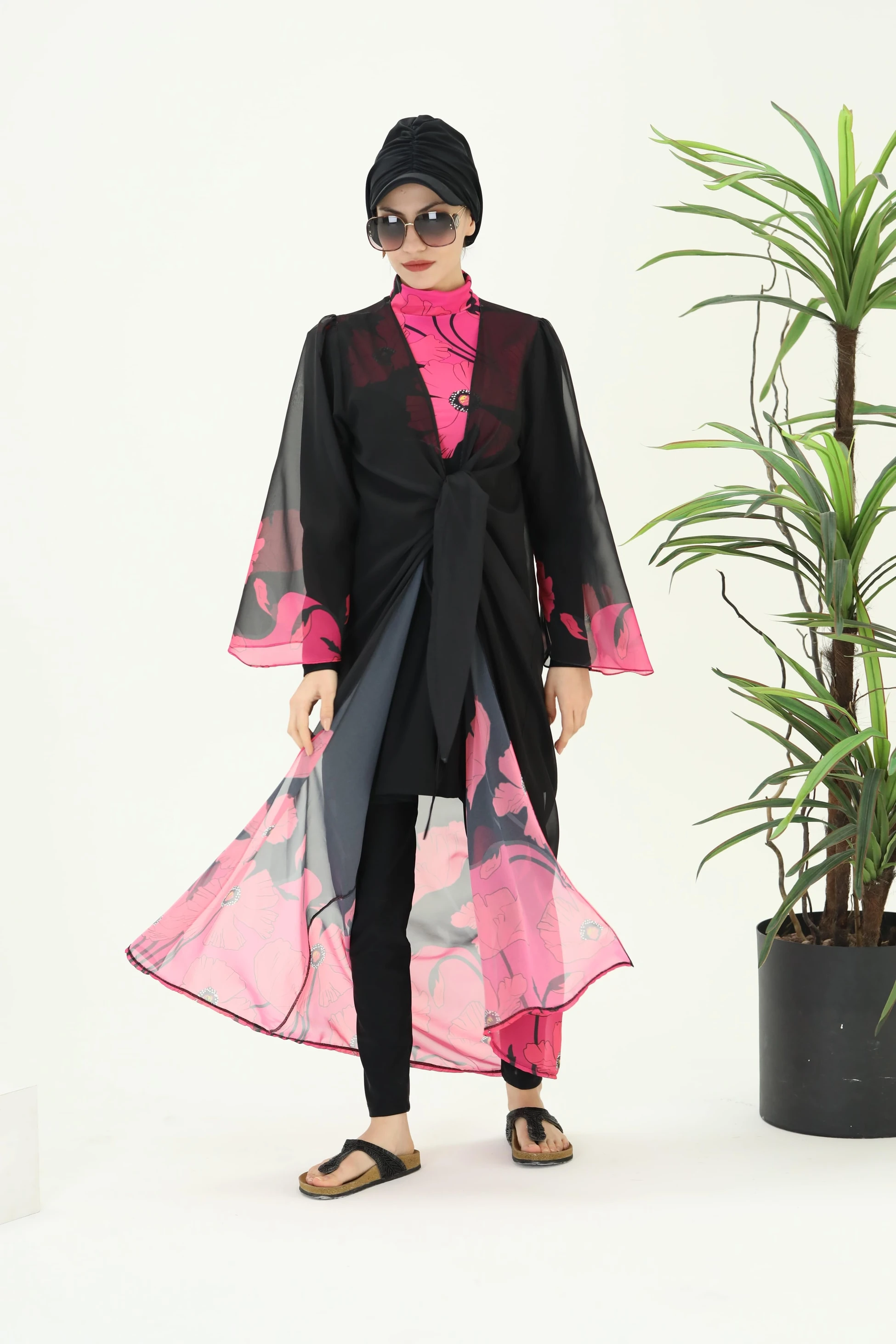 Laura Nilüfer Fuşya Pareo