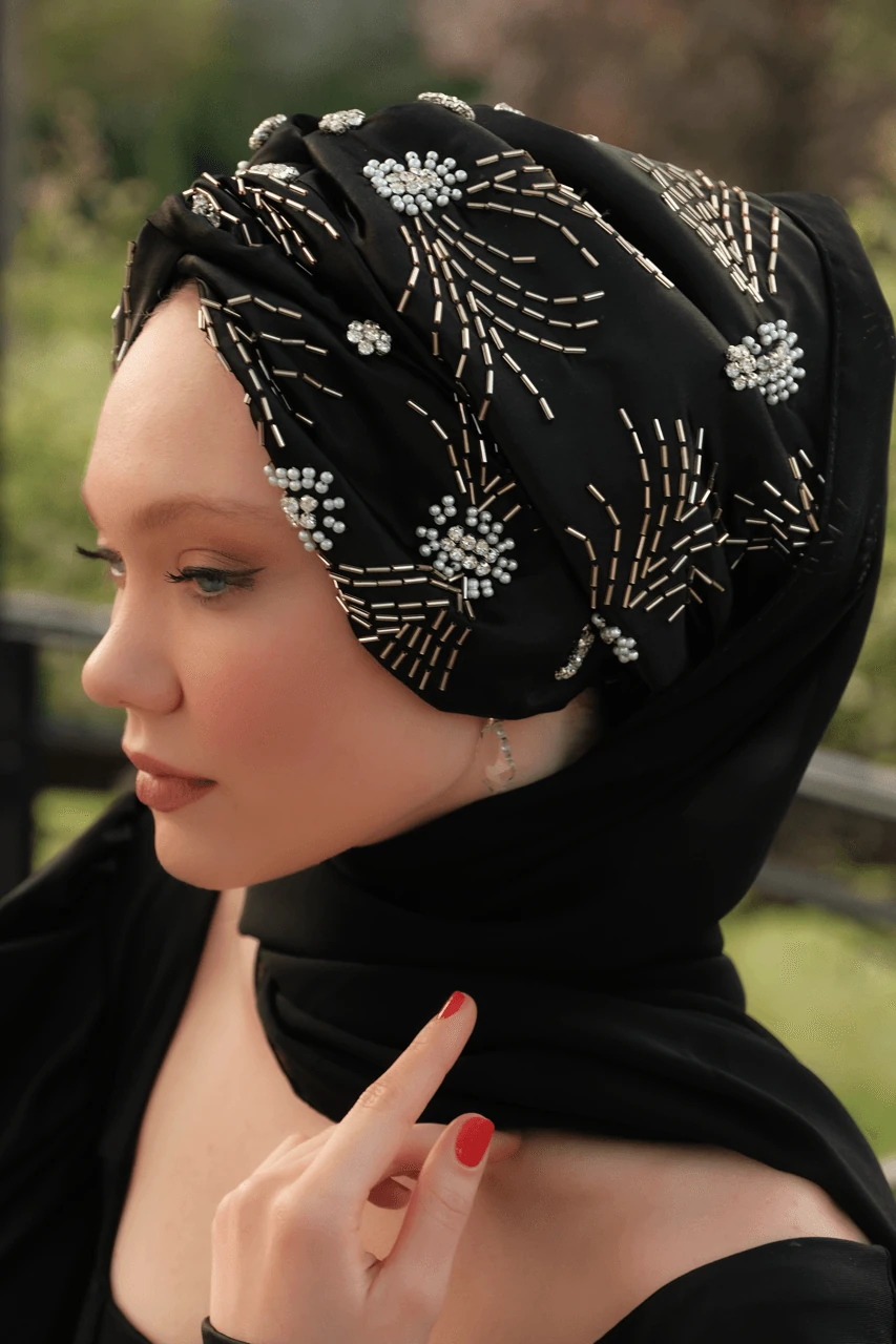 Siyah Şallı Dolgulu İstanbul