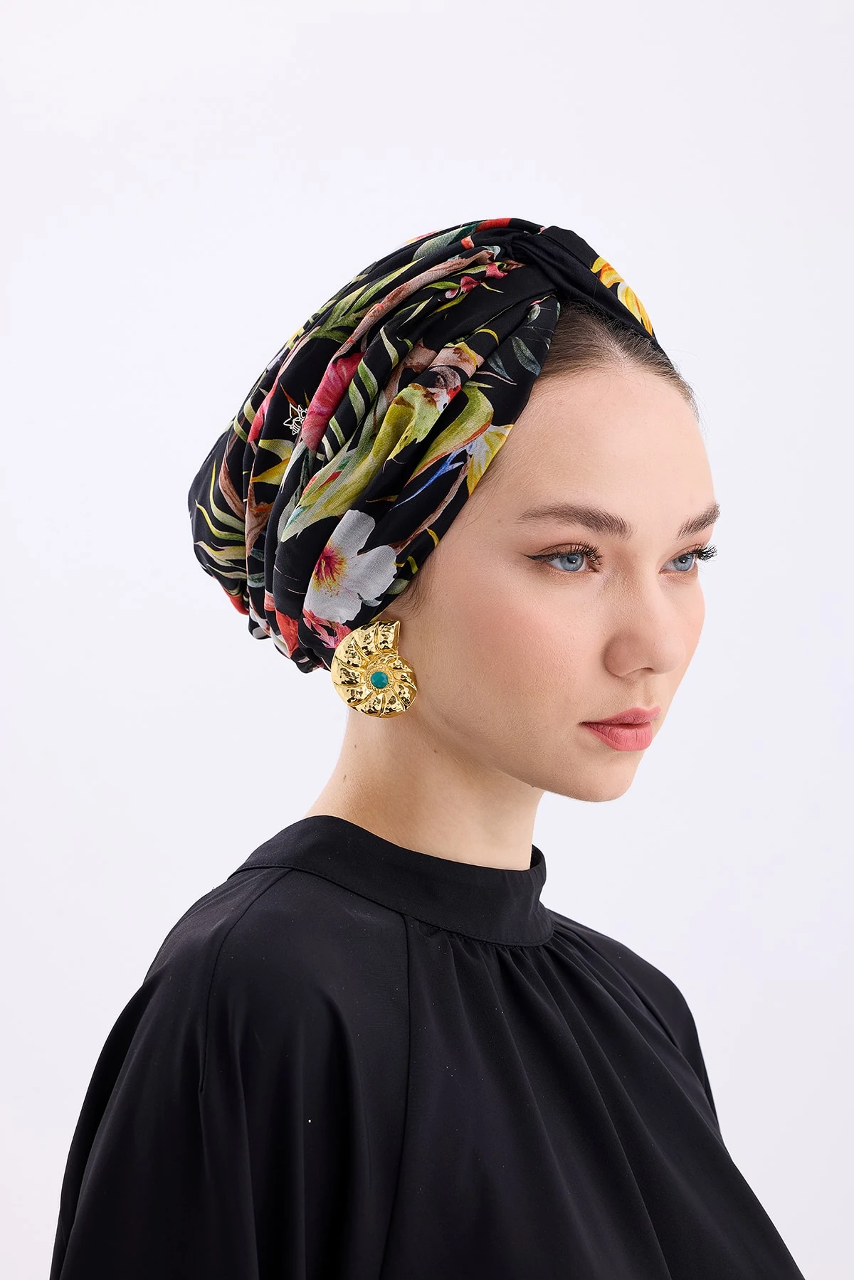 Siyah Aşk Kuşu Dolgusuz İpek Bone