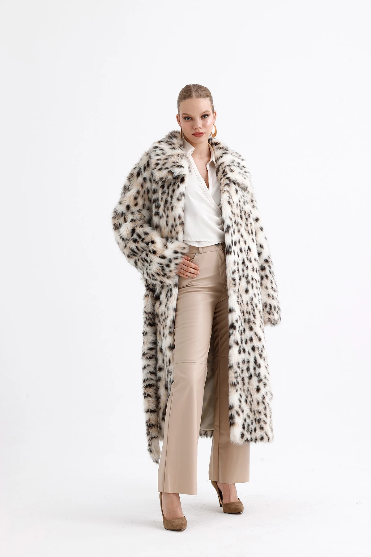 Leopar Peluş Kürk Max Boy Kaban