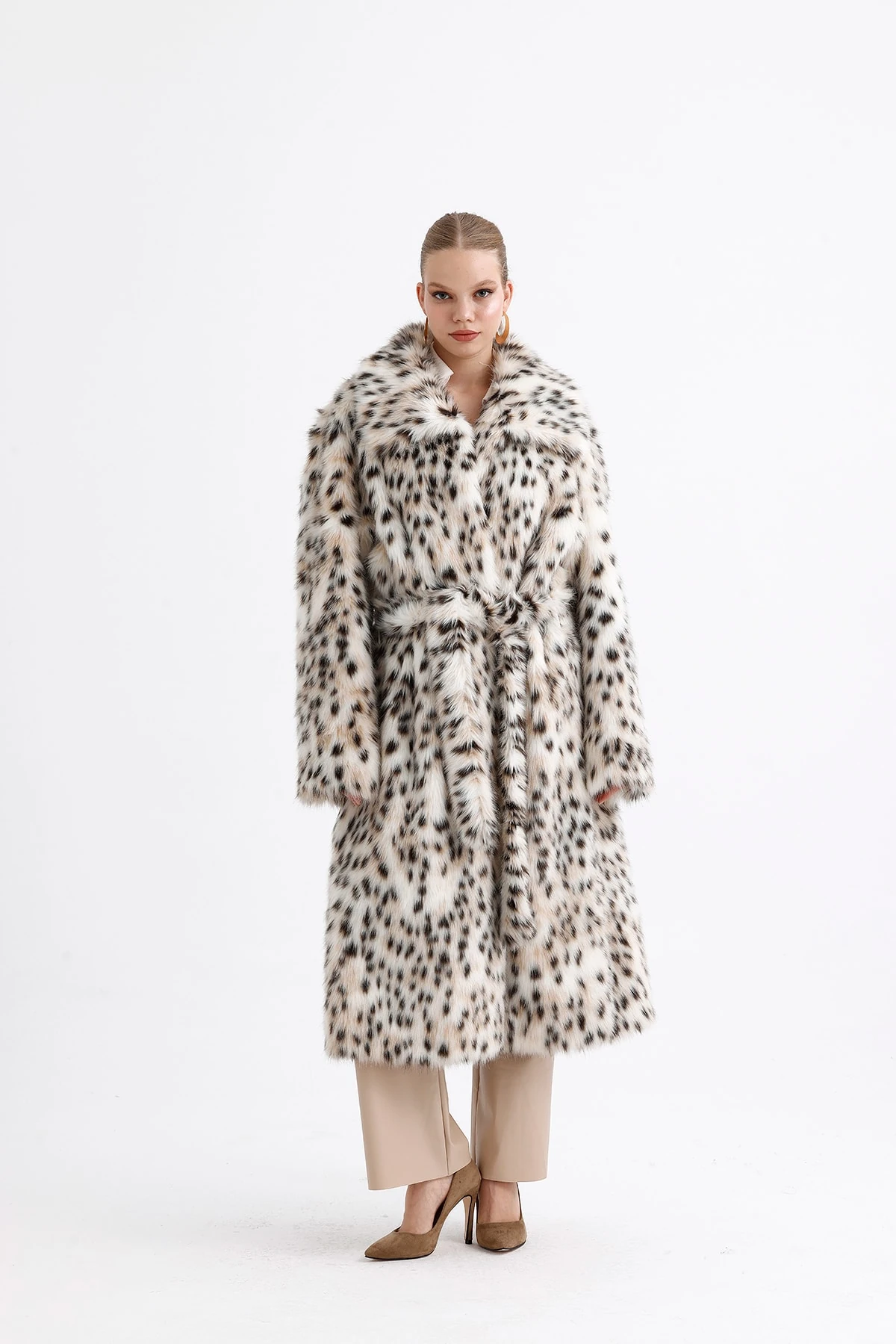 Leopar Peluş Kürk Max Boy Kaban