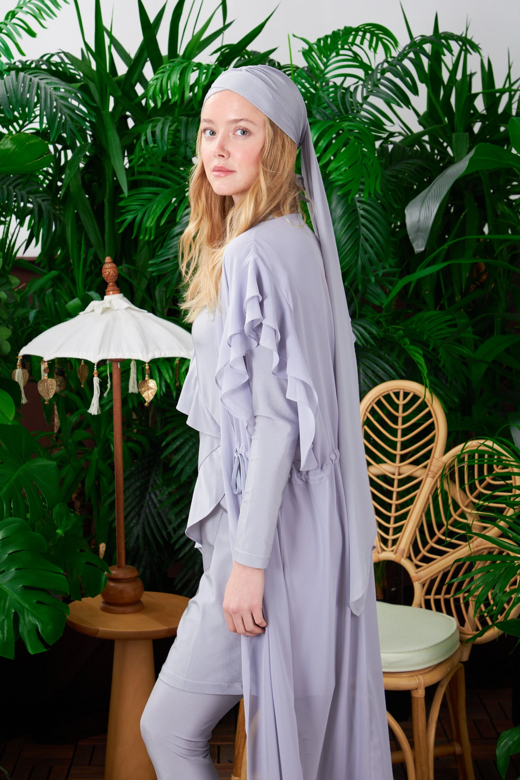 Volanlı Şifon Pareo