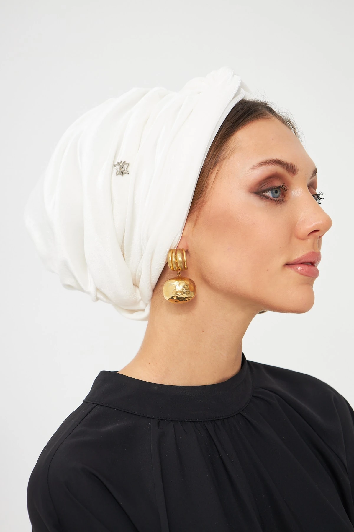 Kadife Burgulu Dolgulu Bone