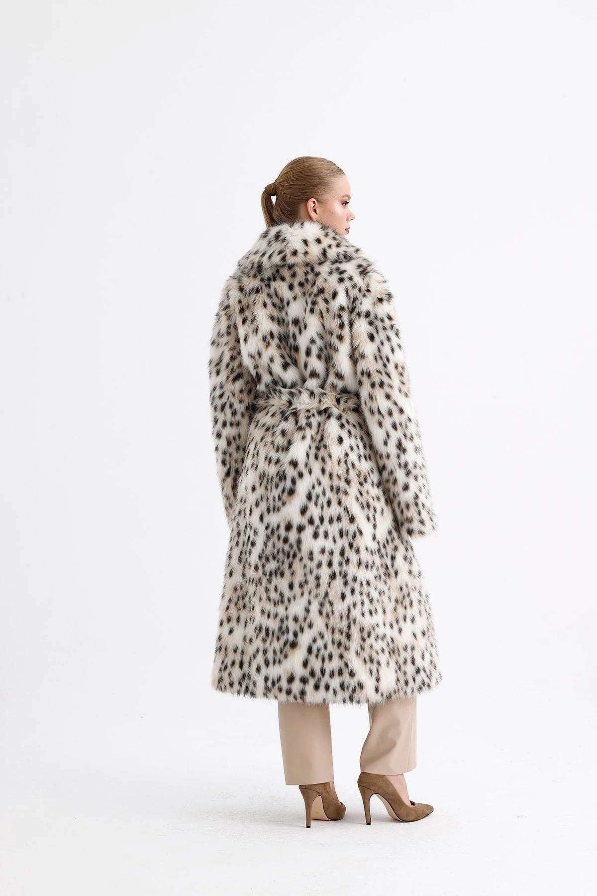 Leopar Peluş Kürk Max Boy Kaban