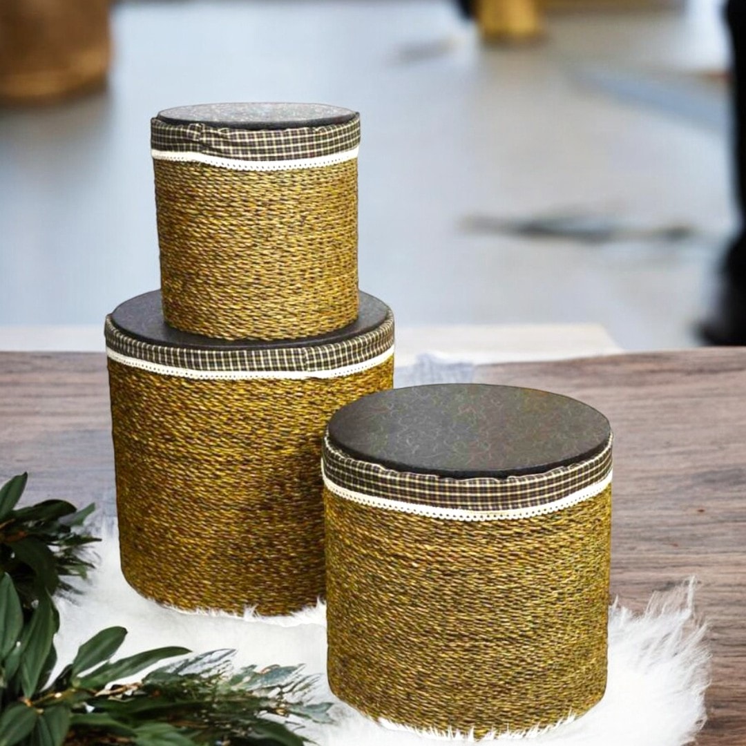 3'Lü Çamaşır Sepeti Yuvarlak SFB73-146-147