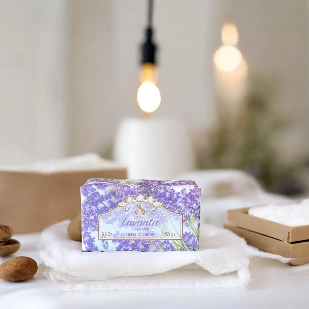 Lavanta kokulu zeytinyağlı sabun 250 gr