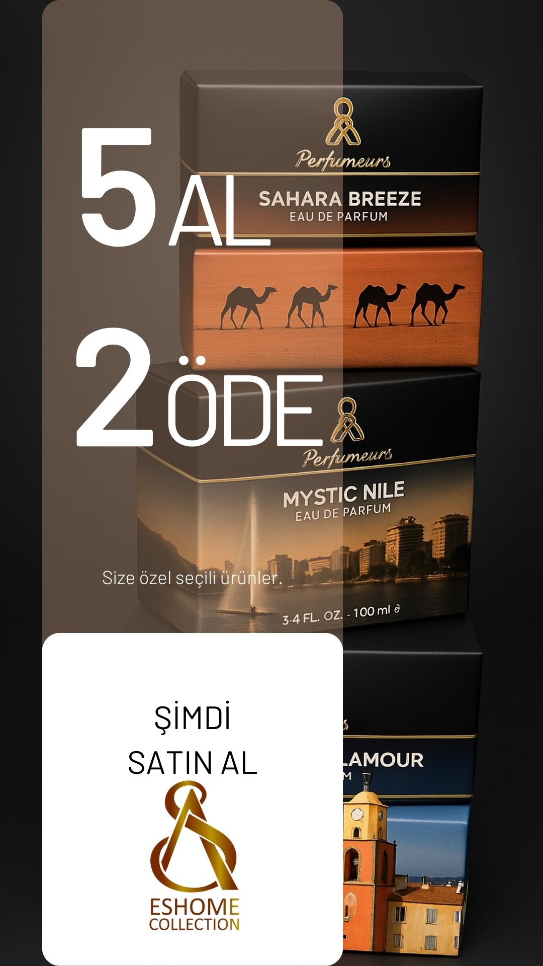 Özel Parfüm Serisi 4 al 1 öde Sabun Set