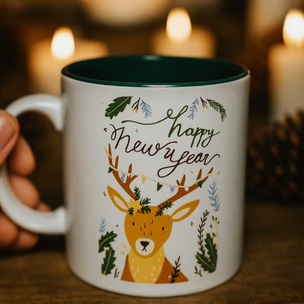 ÖZEL YILBAŞI TEMALI KUPA