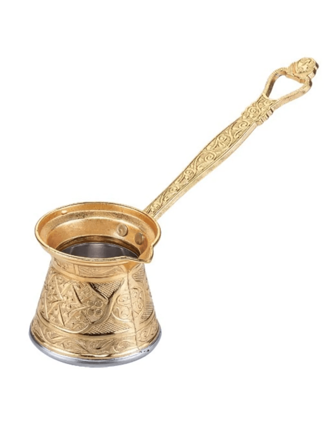 3 No Zamak Döküm Cezve - Altın