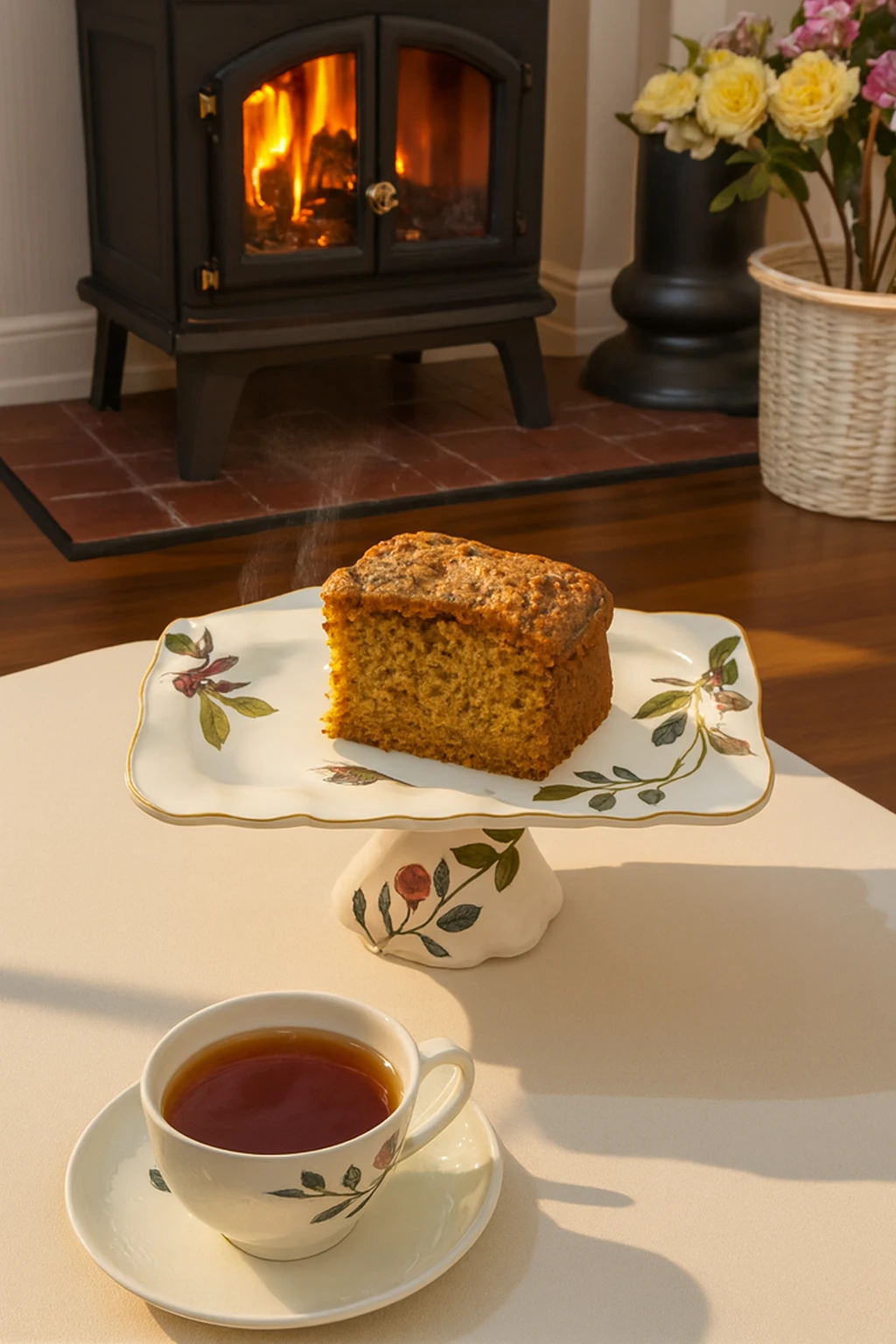 PORSELEN AYAKLI SUNUMLUK