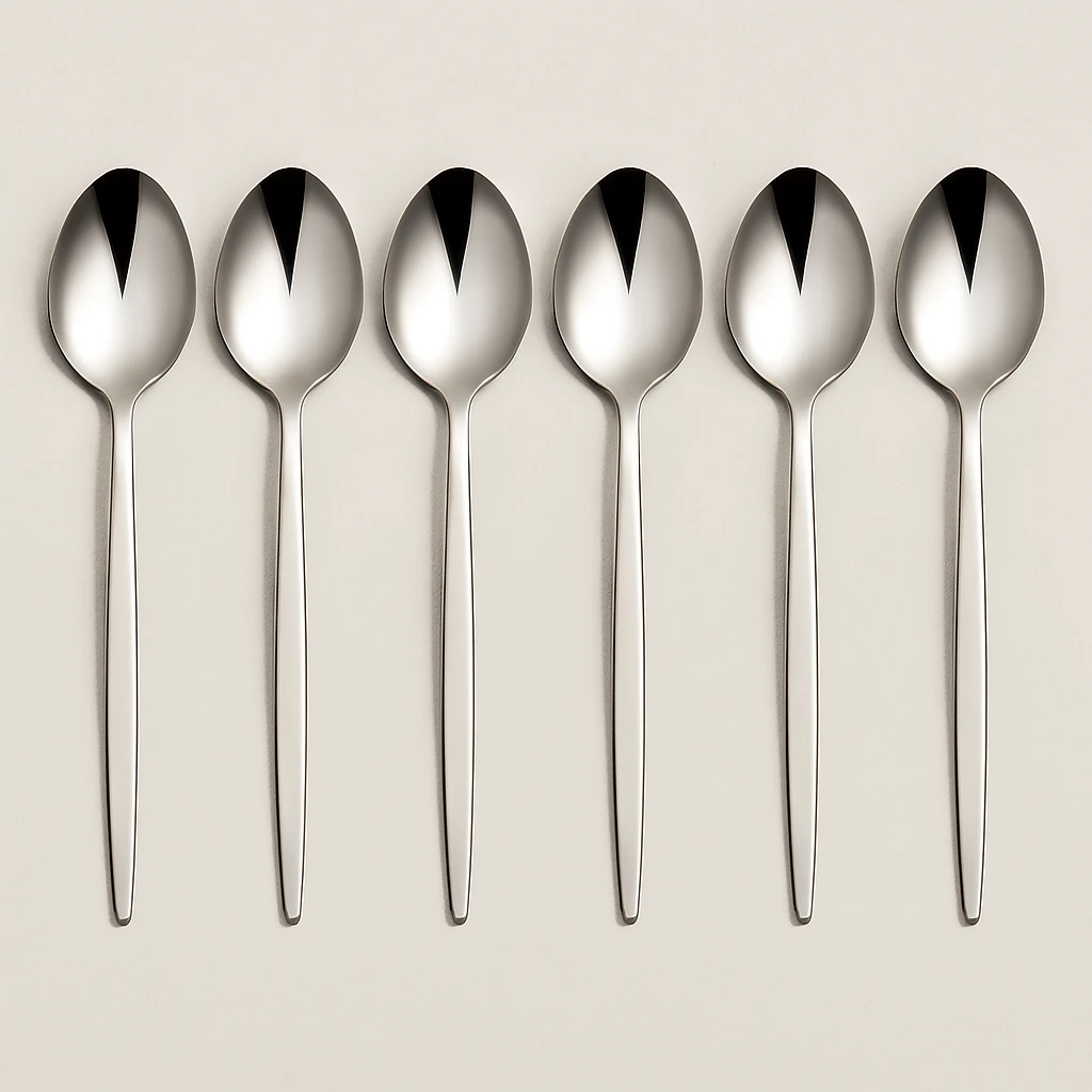 Güral Porselen Güral 18 Parça 6 Kişilik Çatal Kaşık Takımı Gümüş